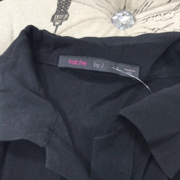 Fraiche By J Long Sleeve Button Front Jumpsuit - Picture 7 of 9